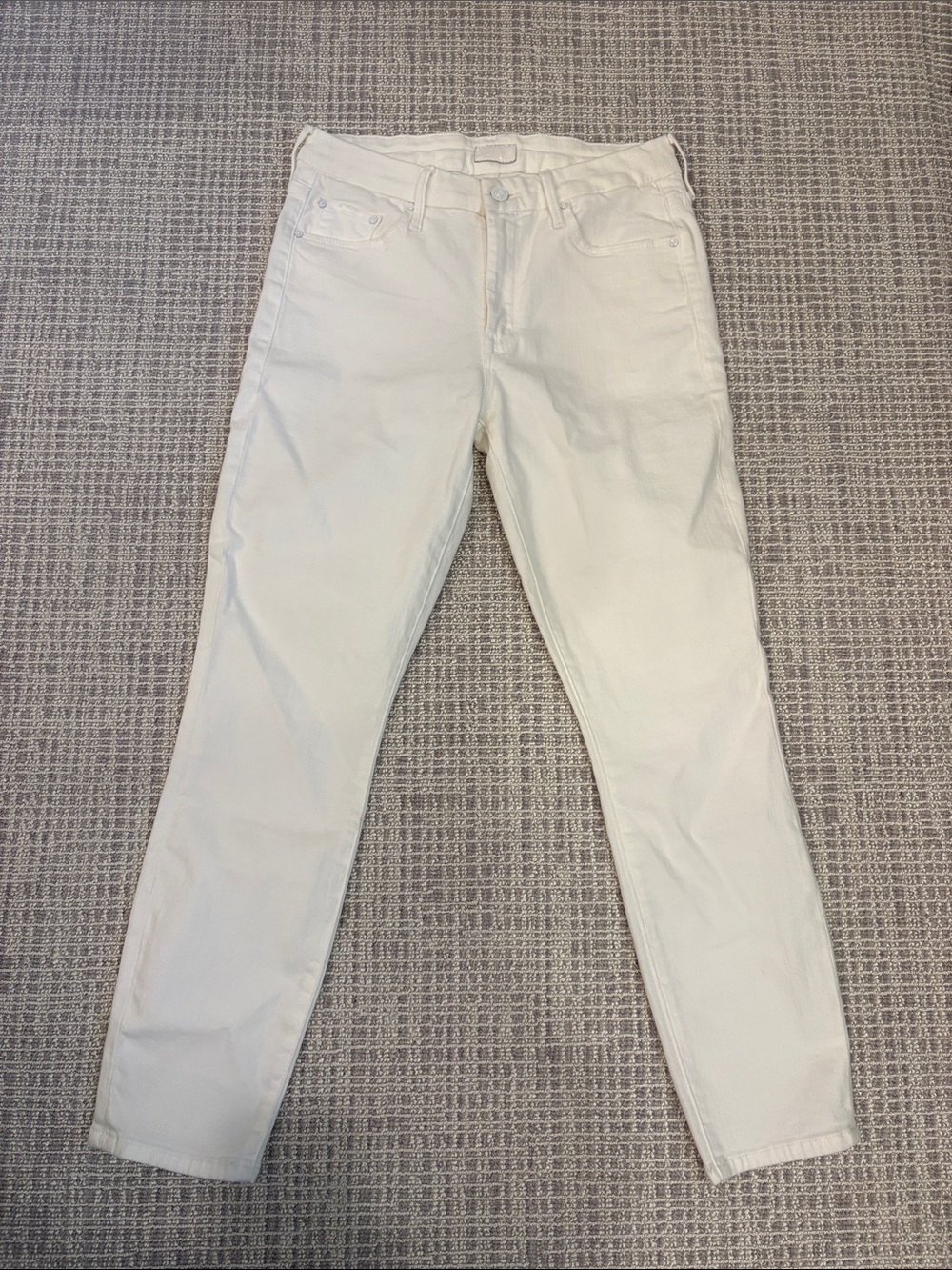 MOTHER White Skinny Jeans